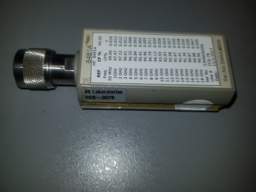 AGILENT 8481A RF Power Sensor DEFECTIVE