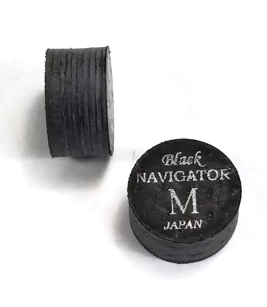Navigator BLACK Medium 10 Layer Japanese Pigskin Leather Pool Cue Tip