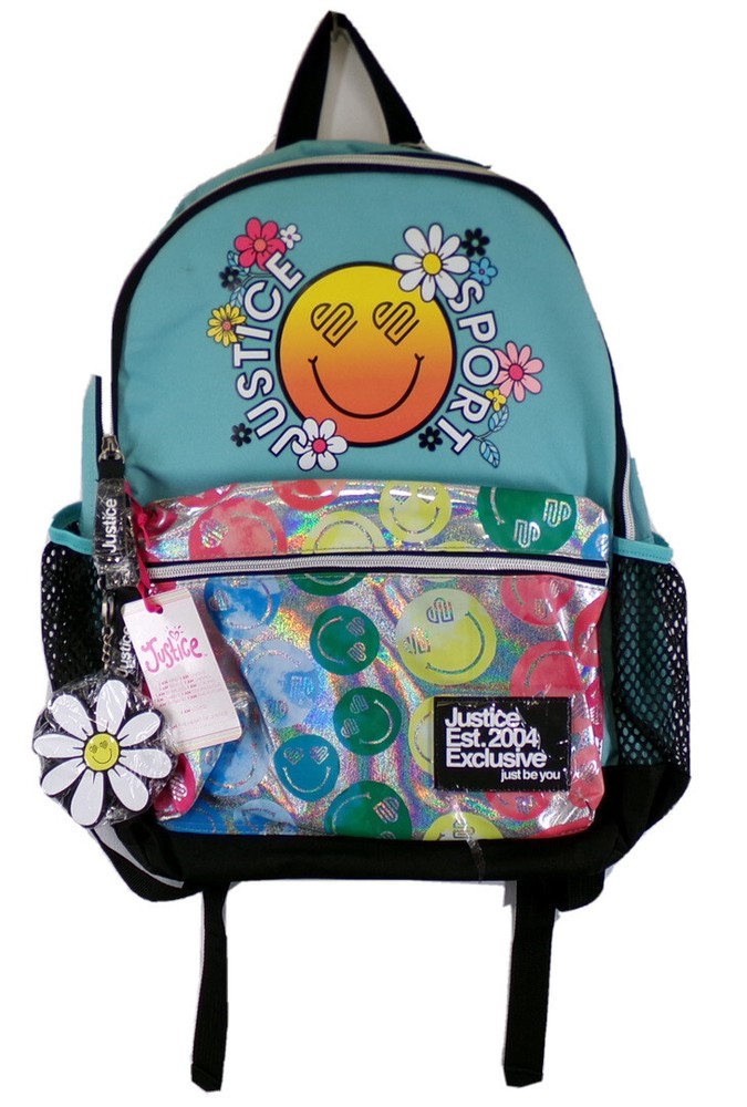 Youth Justice  Sport 17” BackPack W/ Laptop Pocket And Key Ring