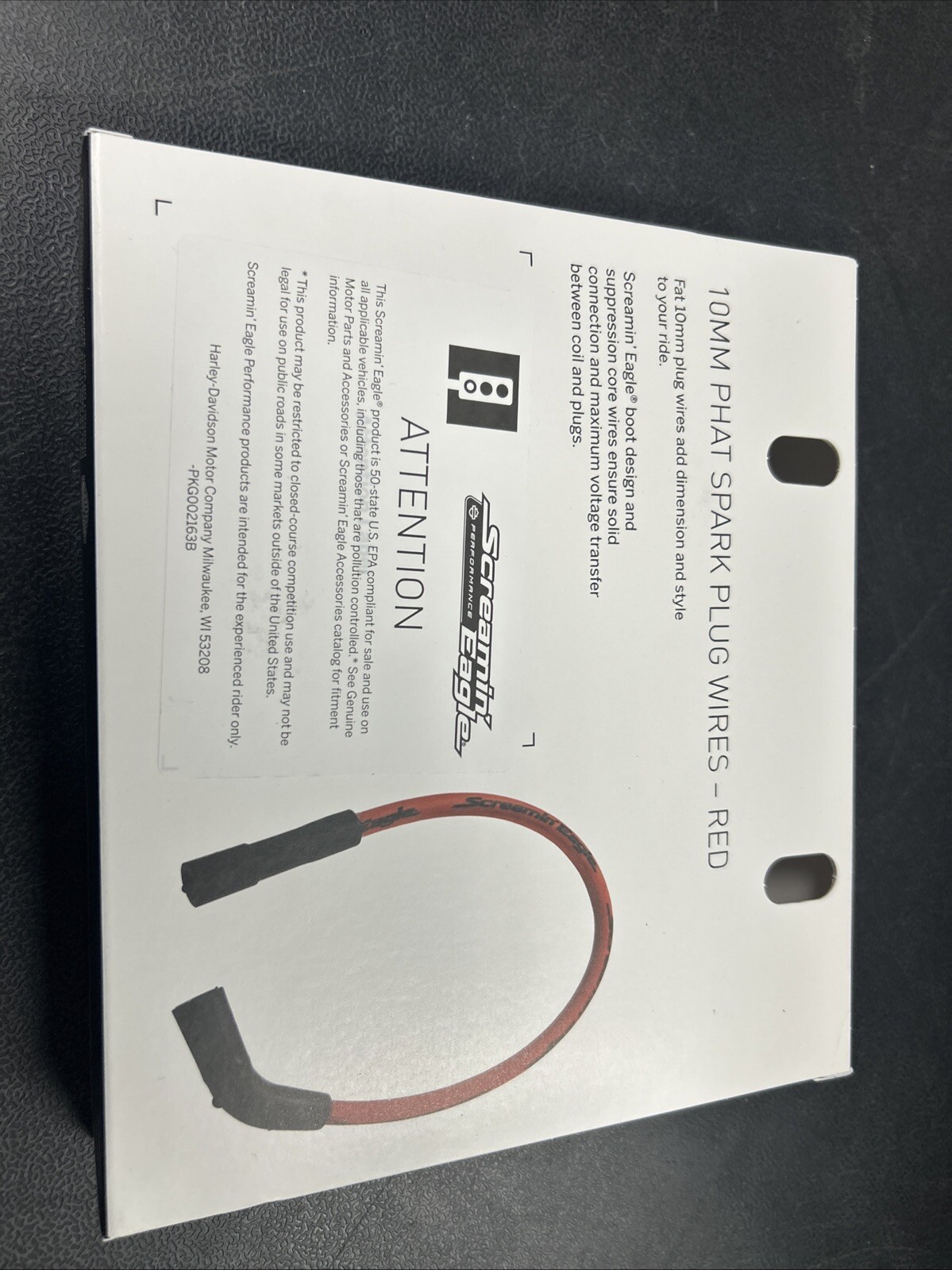 Screamin' Eagle 10mm Phat Spark Plug Wires 32318-08a Fits ’09-’16 Touring and Tr