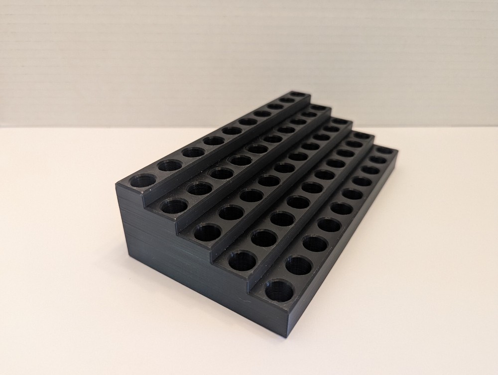 Custom 3D Reloading Tray 9mm, 50-Round Stepped | Color Choice + Text