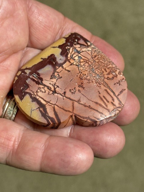 RARE & BEAUTIFUL: 2 1/4 " MOOKAITE JASPER,MOROCCO.