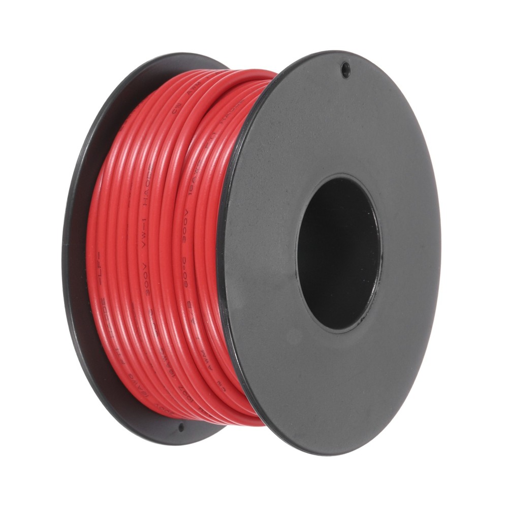 18AWG Wire 18 Gauge Stranded Wire PVC Hookup Wire 15m/50ft Red, for  Wire
