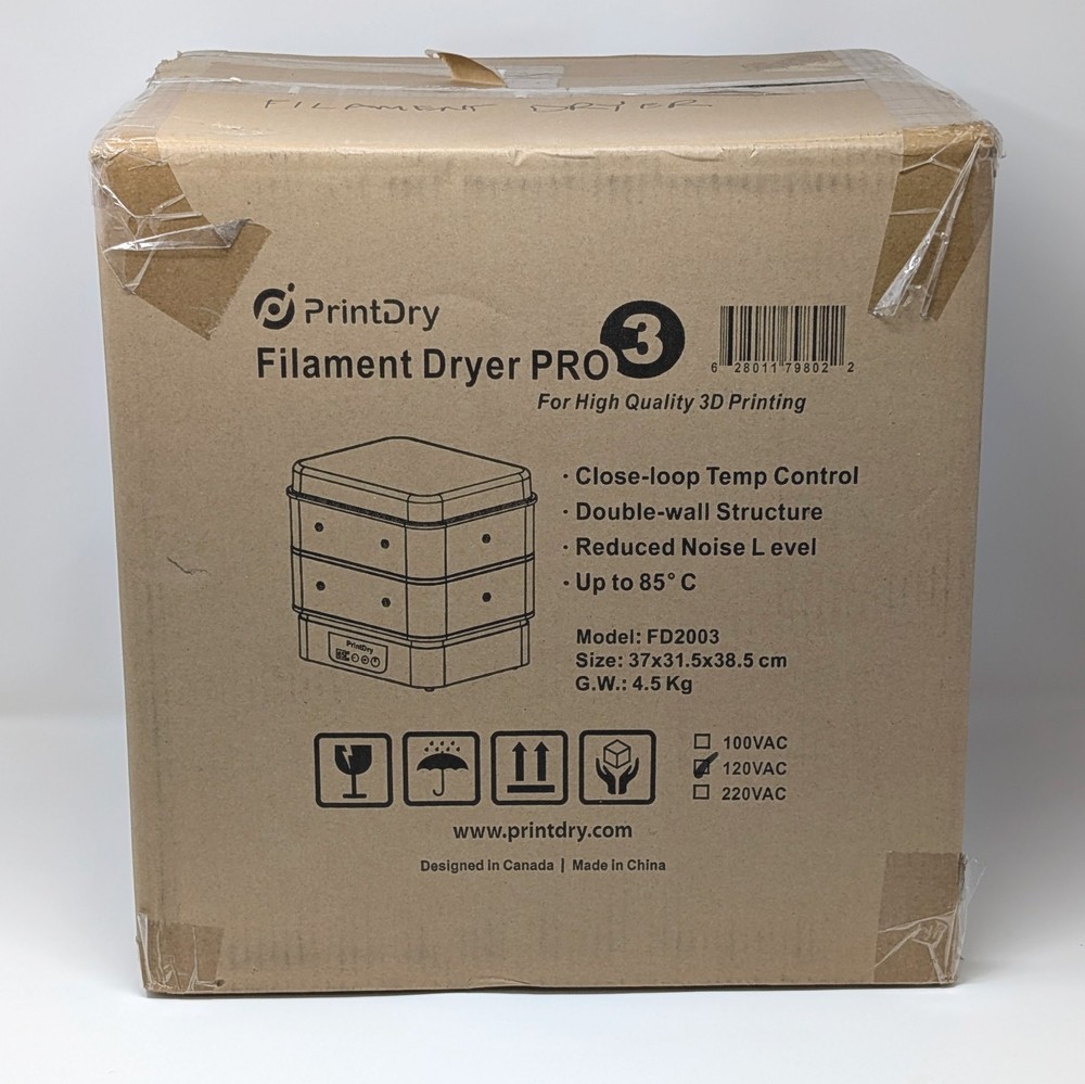 PrintDry Filament Dryer Pro 3- new in box