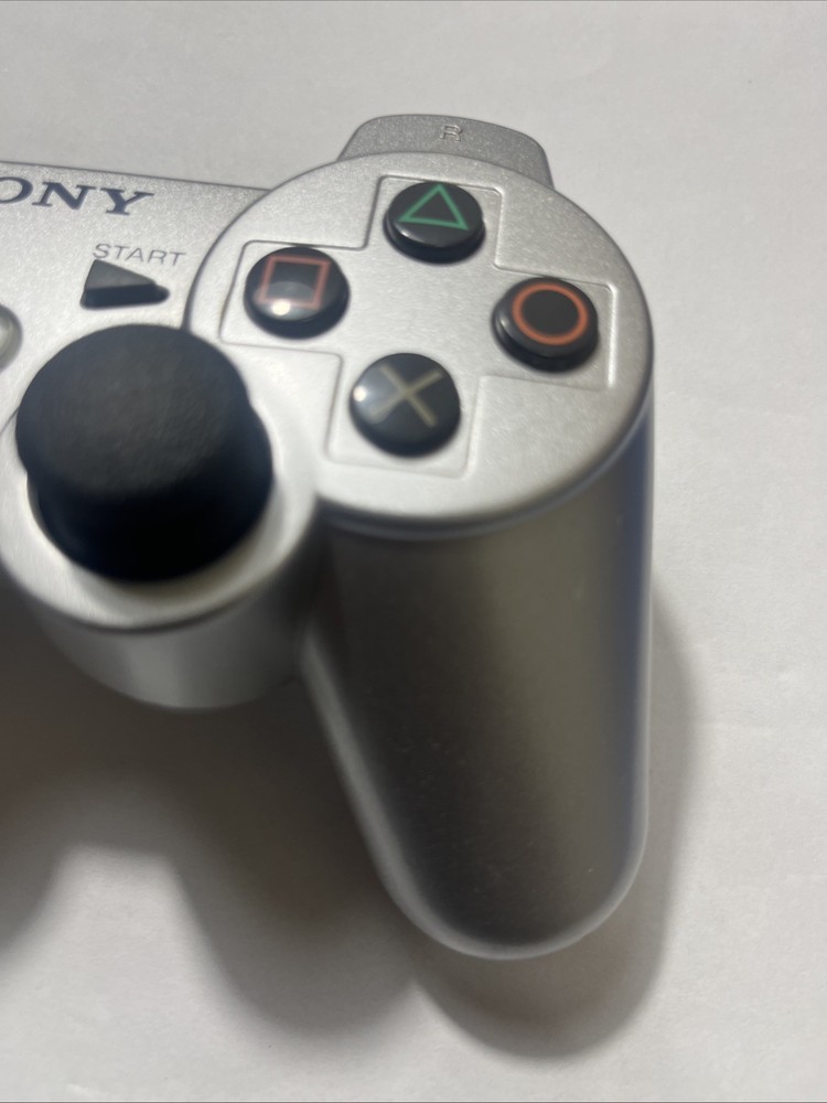 Sony PS3 DualShock 3 Controller Silver OEM - Tested - Cosmetic Wear