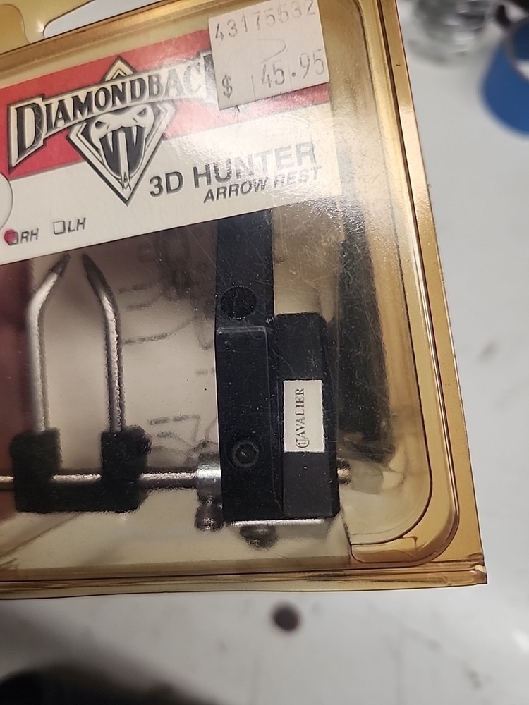 Cavalier Equipment Diamondback 3D Hunter Arrow Rest System RH New In Box