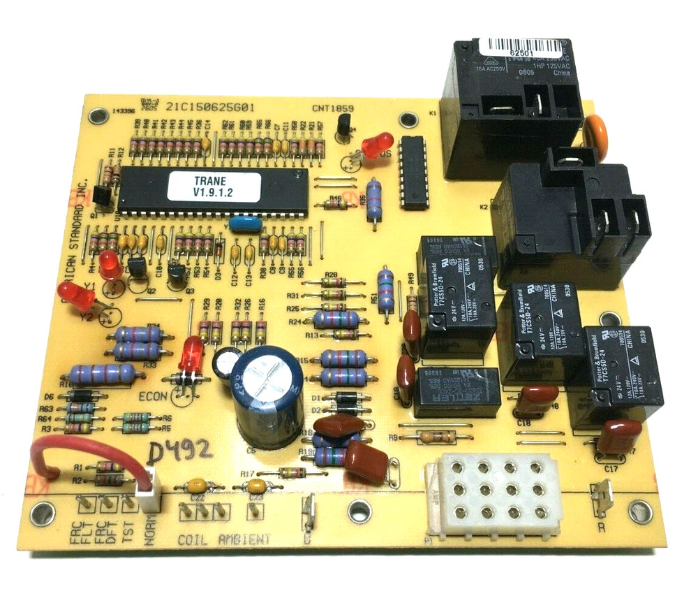 AMERICAN STANDARD TRANE Control Board 21C150625G01 CNT1859 used #D492