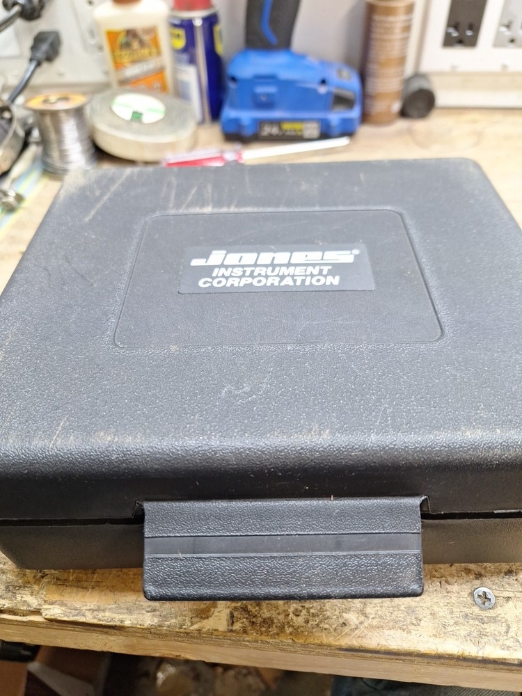 Jones CT-2000 Computak Tachometer Gauge Meter w/ Case, Manual, & Accessories