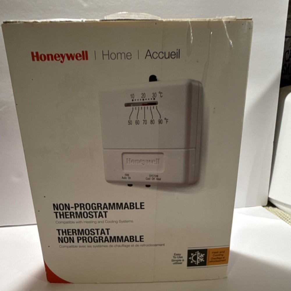 Honeywell CT31A Non-Programmable Thermostat Dial Switch Dual Scale Easy Install