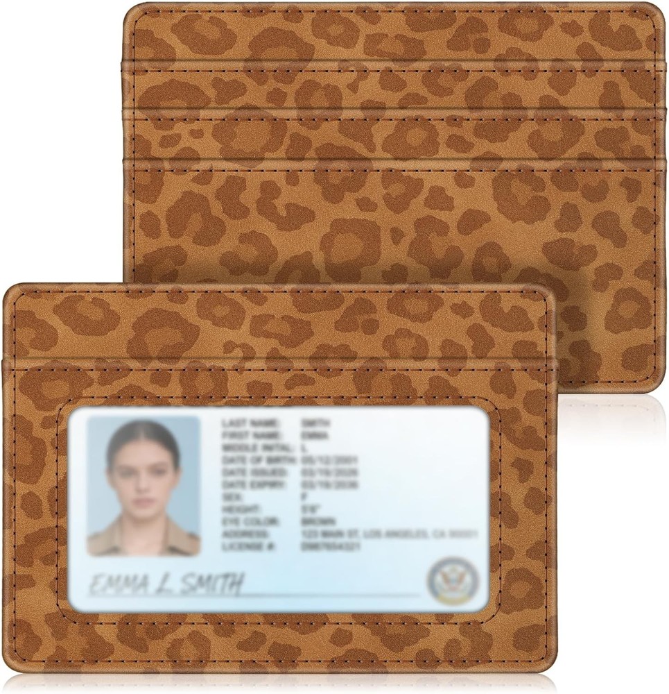 Slim Wallet Money Clip Leather Card Holder For Men - Minimalist RFID Blocking