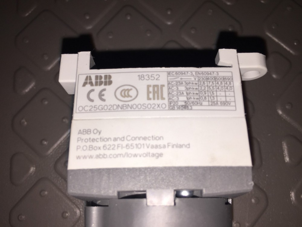 ABB OC25G02DNBN00S02XO Cam Selector Switch