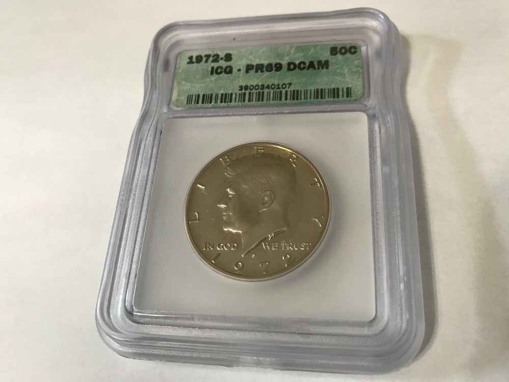 1972S ICG proof half dollar - Graded Proof 69 DCAM