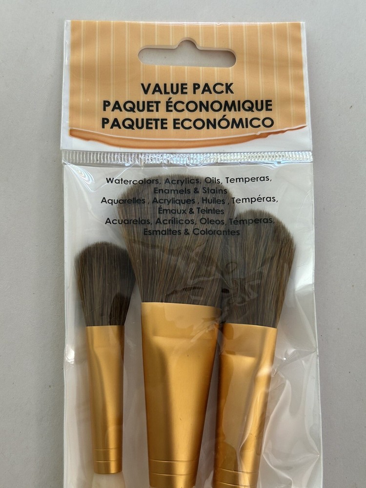 New Crafter's Choice Camel Brush Set-3/Pkg, RCC231. (R4)