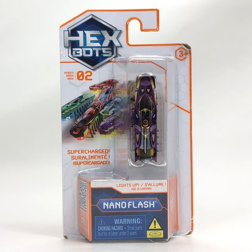 Hex Bots Hex Bugs For Track Series 2 Supercharged Purple Yellow Nanoflash Lights