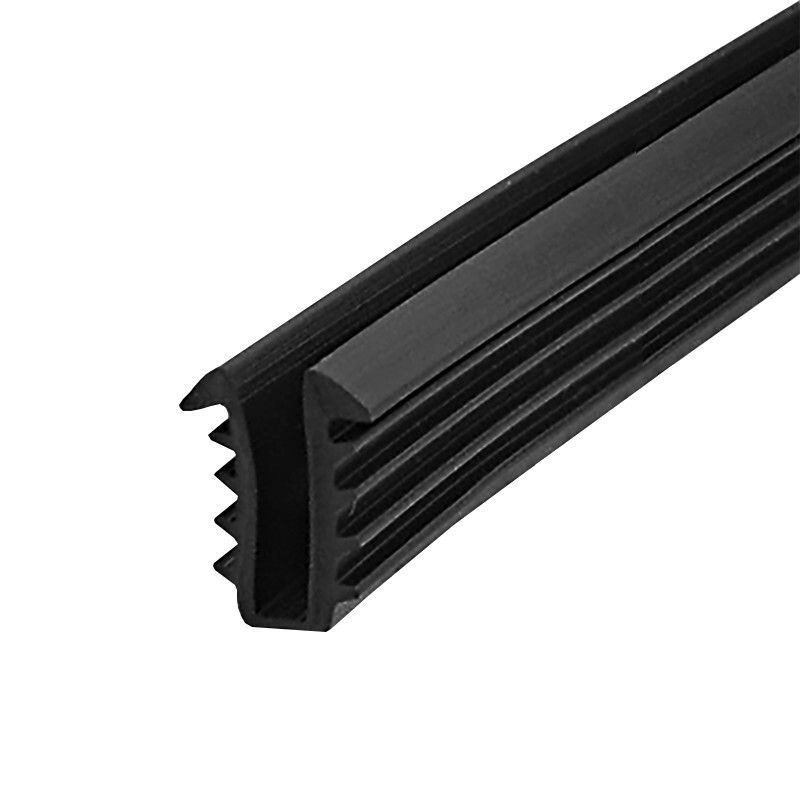 Black Shower Door Replacement Glazing Vinyl Spline for 1/4" Glass - 18 ft