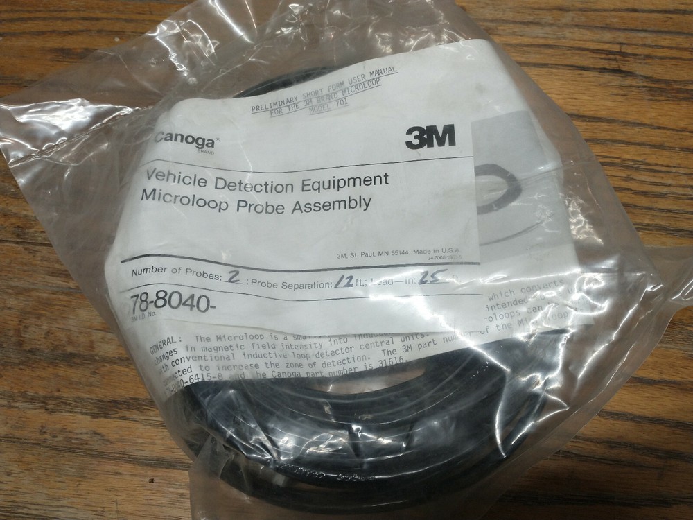 3M CANOGA vehicle detection equipment microloop probe assembly - 2 probes
