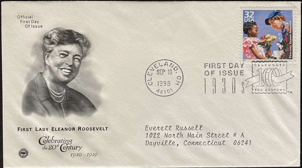 FDC~1998 FIRST LADY ELEANOR ROOSEVELT