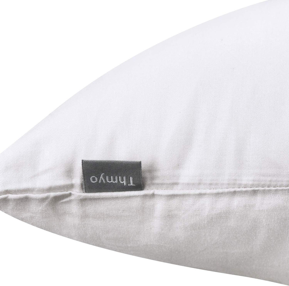 4-Pack 100% Cotton Lumbar Comfortable Solid 12x20inch/30x50cm, White