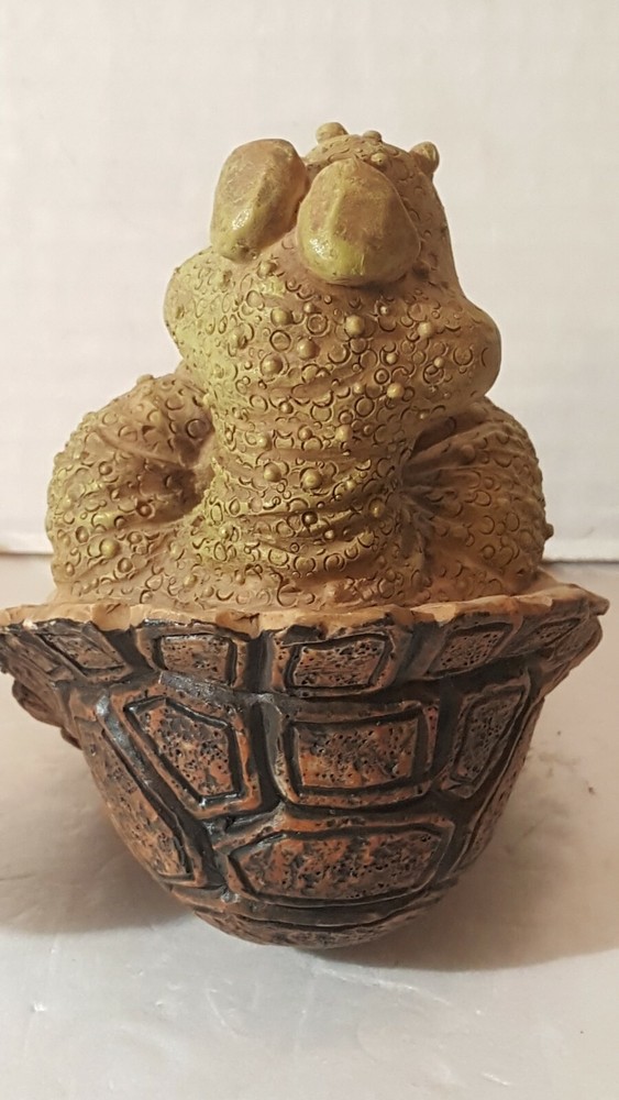 Adorable Derpy Resin Turtle Figurine