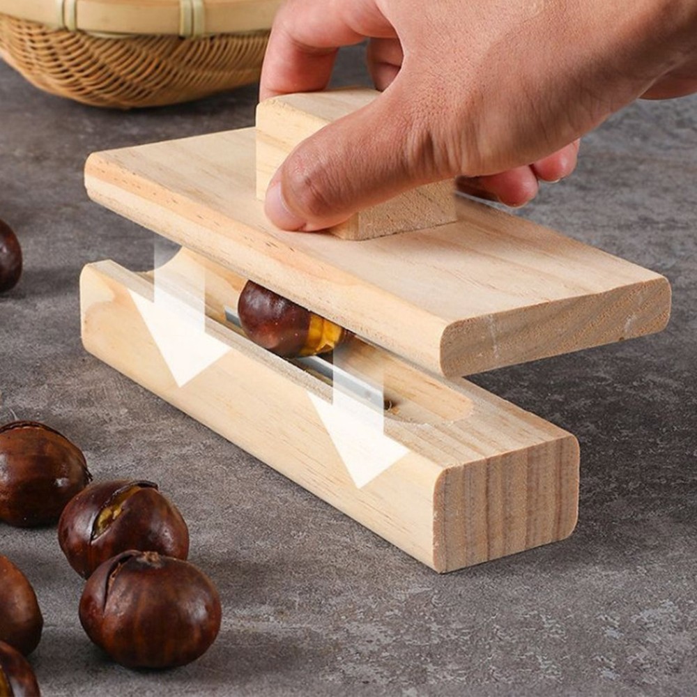 Chestnut Cutter Tool Wood Chestnut Cracker Tool Manual Chestnut Peeling