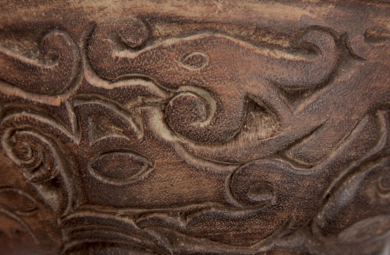 Vintage Carved Wooden Indonesian Dayak Bowl Borneo Lizard Ethnographic Carving