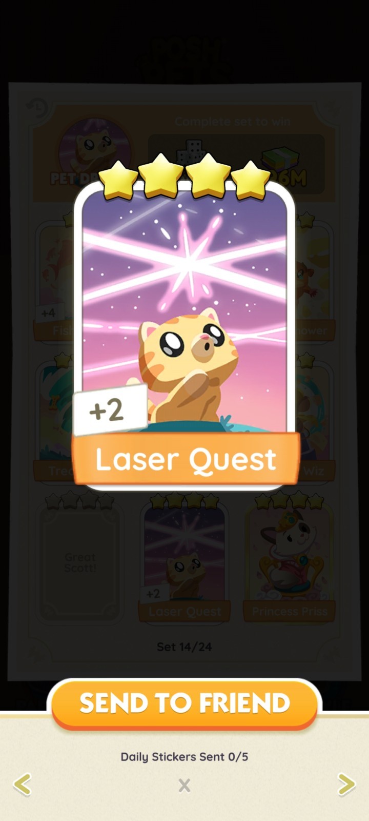 Laser Quest  - Stickers - 4⭐⭐⭐⭐ - ⚡️ Posh Pets Album ⚡️