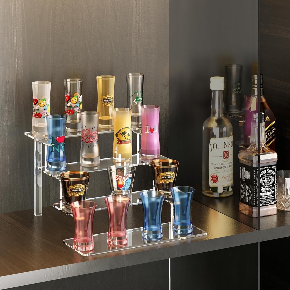 Space-Saving 4-Tier Acrylic Riser - Perfect for Funko POP and Cosmetics