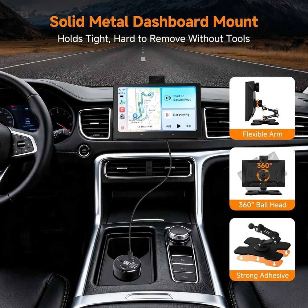 P6 9" PREMIUM CarPlay/Android Auto Touchscreen, DashCam, Bluetooth, GPS