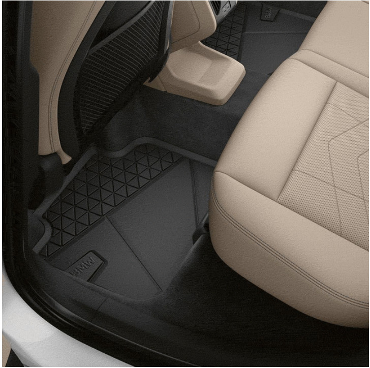 BMW Rear Rubber Black Floor Mats 51475A2DA75