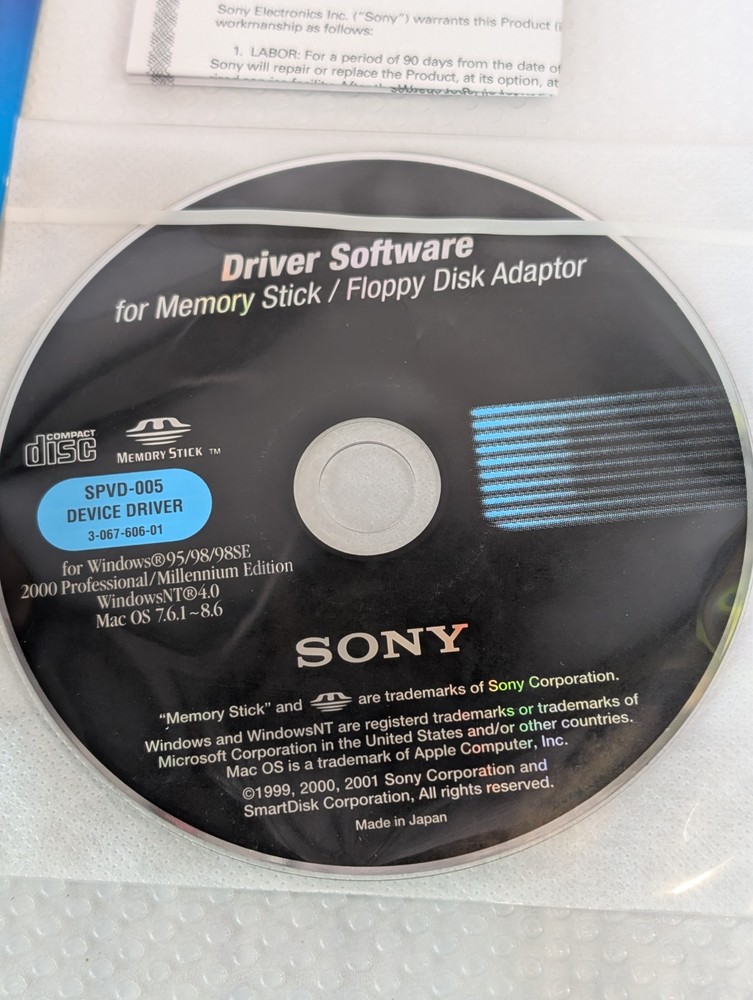 Sony MSACFD2M Floppy Disc Interface Adapter for Memory Stick (MSAC-FD2MA)