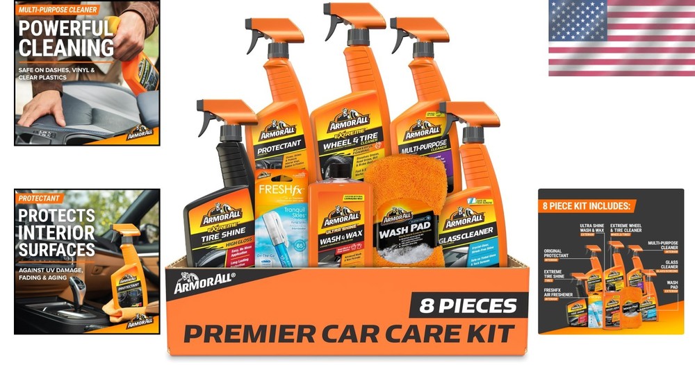Complete Car Cleaning Supplies Set for Exterior & Interior
