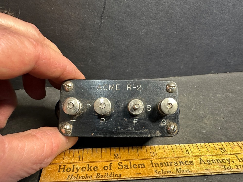 1920s ACME Apparatus Co. R-2 Radio Frequency Amplifying Transformer Cambridge MA