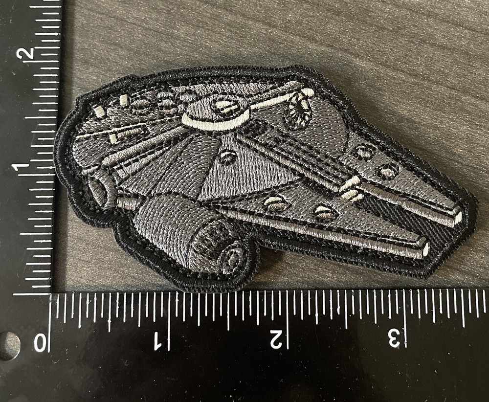 Millennium Falcon Rebel Alliance Star Wars Morale Patch Embroidered Hook Loop