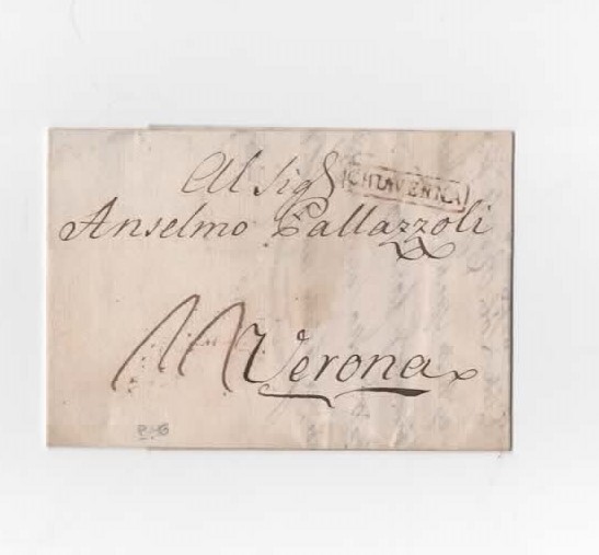 AC355-Napoleonic Period Prephilatelic Chiavenna For Verona