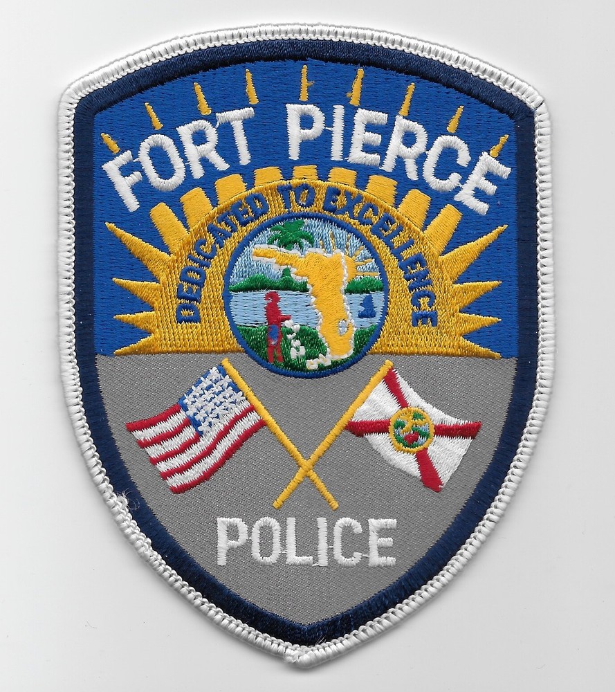 Ft Pierce Police State Florida FL Colorful patch