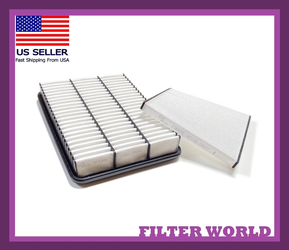 Engine & Cabin Air Filter For 2003-2009 LEXUS GX470 2003-2009 TOYOTA 4RUNNER 4.7