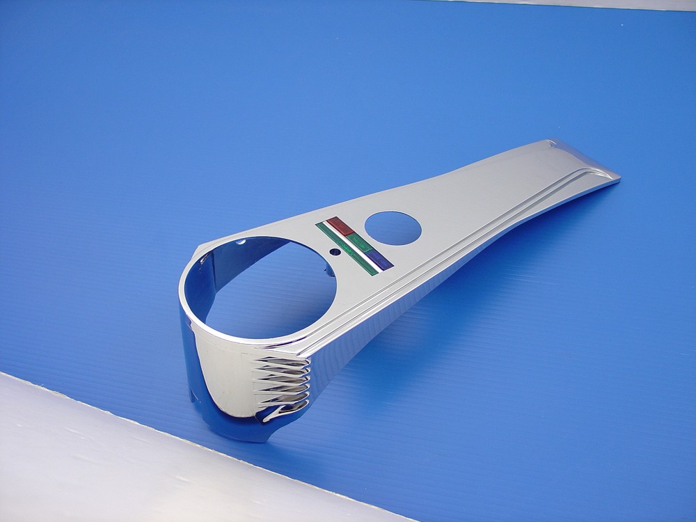 Chrome Long Rider Style Dash Panel For Harley Softail Fatboy Dyna Electra Glide