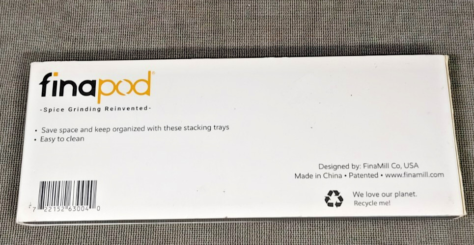 FinaMill Finapod Stackable Tray - NEW