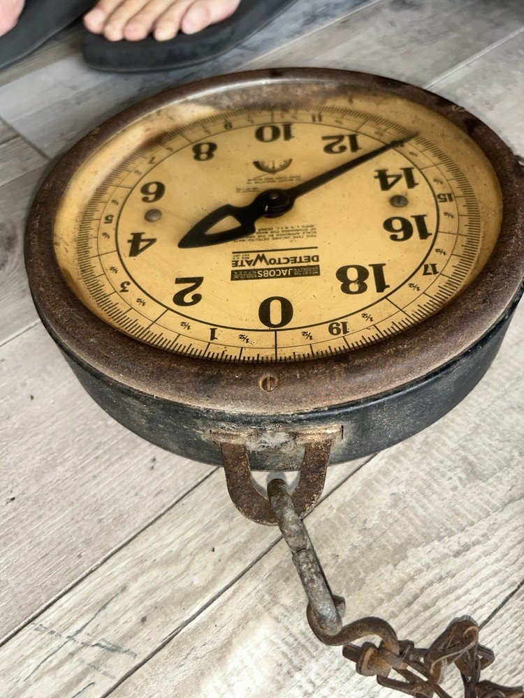 Vintage Detecto Wate Scale Double Sided Jacobs Bros Parts Only Read