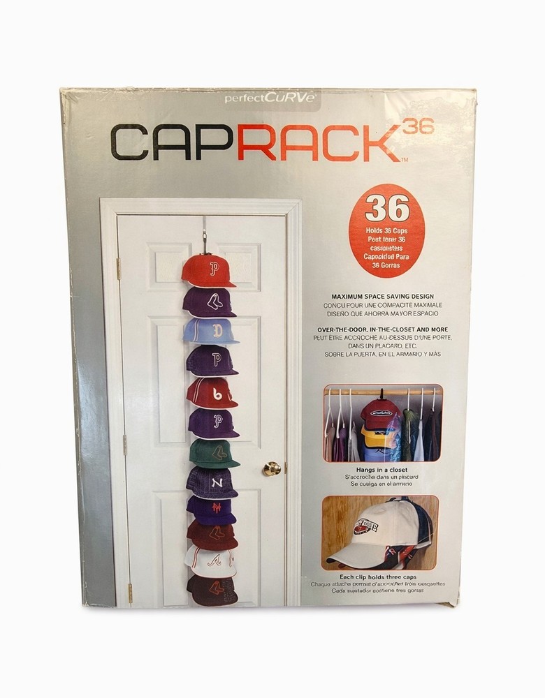 Organizer Over Door Cap Holder Holds 36 Caps