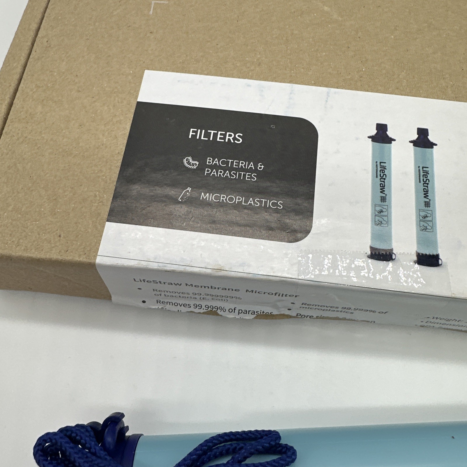 Lifestraw Personal Water Filter Hiking Camping Travel Emergency 2 Pack