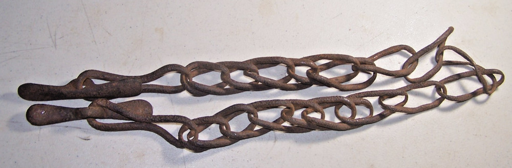 Antique- Blacksmith Hand Forged Horse Trace Chain (Early )