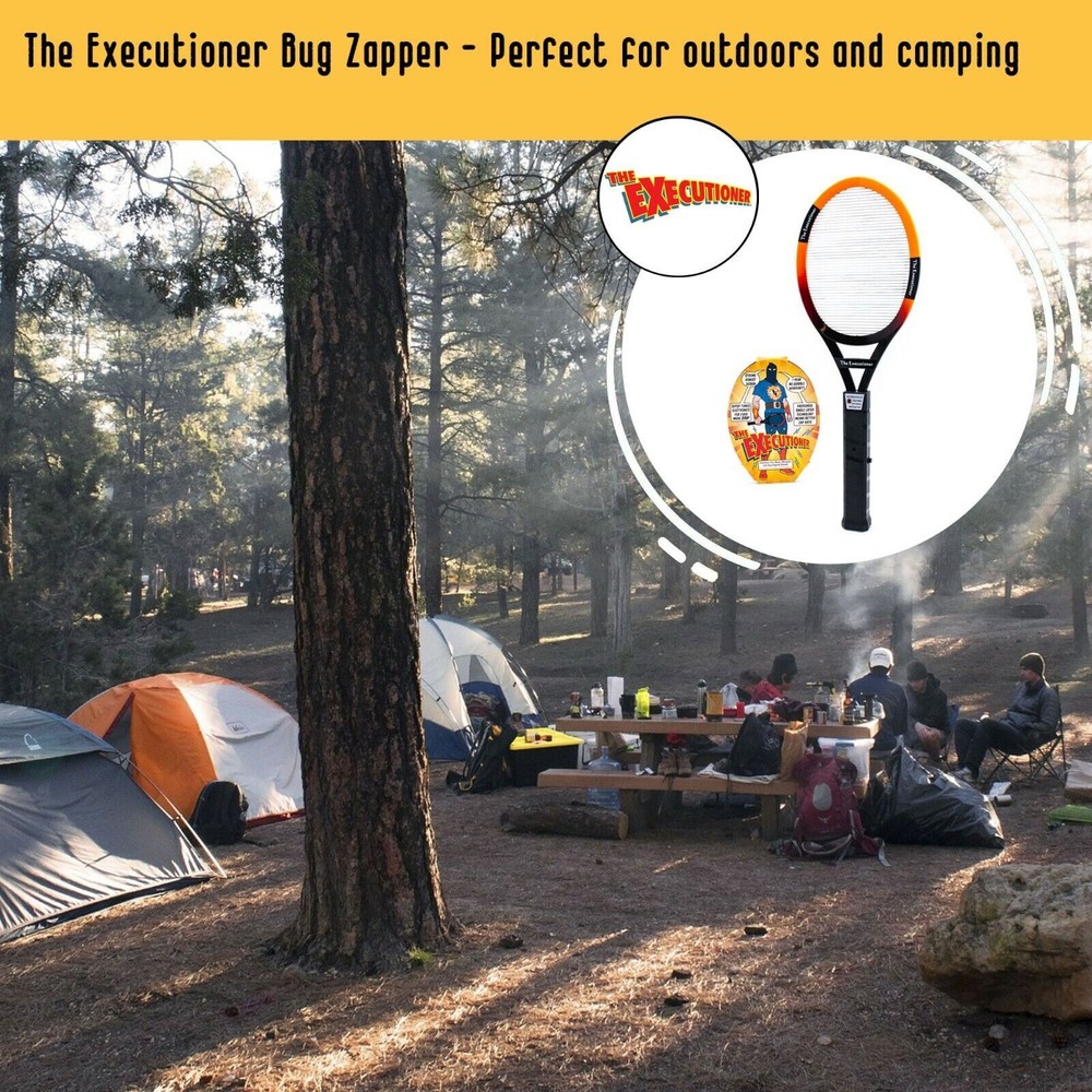 Electric Bug Zapper Racket Fly Wasp Mosquito Pest Insect Killer The Executioner