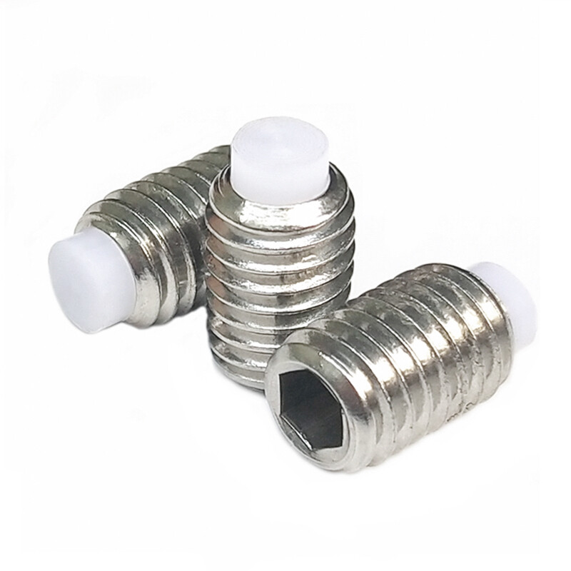 5pcs M4 POM head set screw bolt Allen nylon brake positioning buffer plunger nai