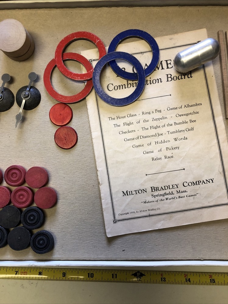 vintage Bradleys twelve Game Combination Board milton bradley co.