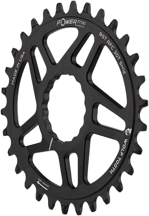 Wolf Tooth Elliptical Chainring 32t RaceFace/Easton Direct Mount 12-Speed Alloy