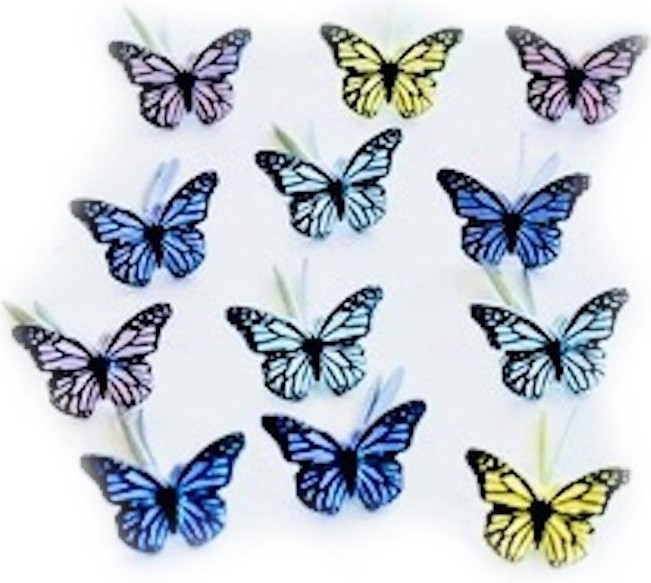 Mini Butterflies, Decorative Scrapbook Brads - Eyelet Outlet #234