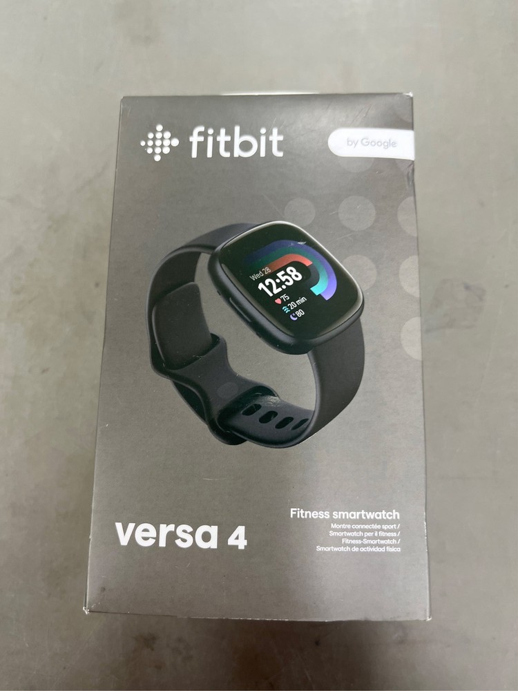 Fitbit Versa 4 Black Graphite Premium Smartwatch, 39mm - Black 14