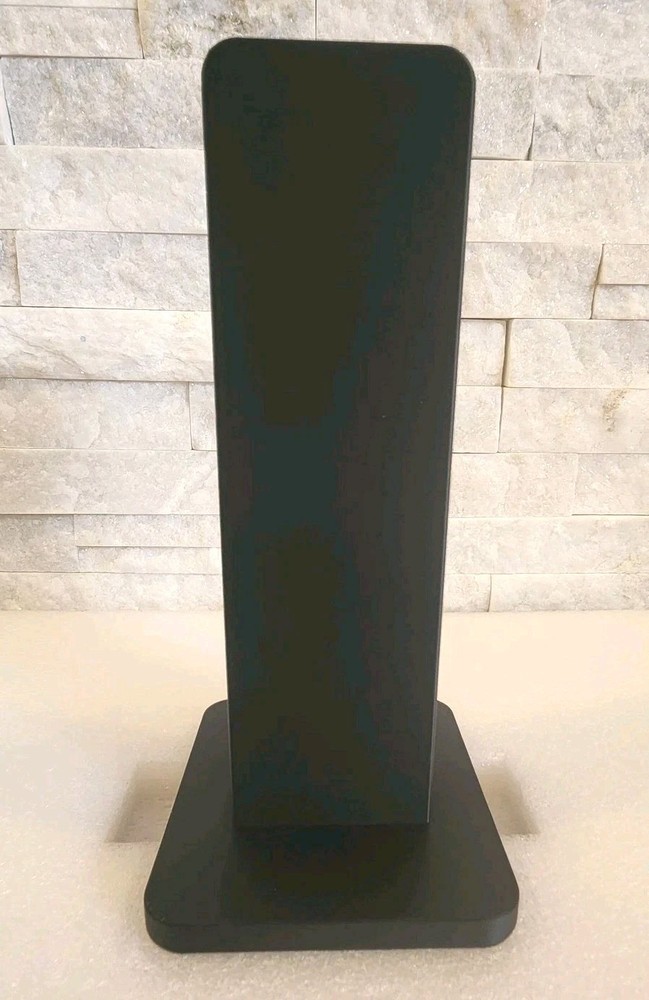Modern 3D Printed Rectangular Headphone Stand Black Desk Headset Holder