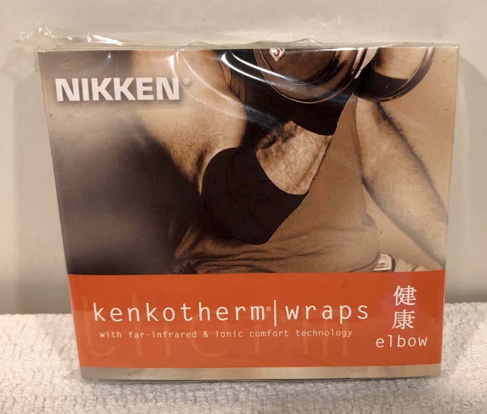🎁 Nikken KenkoTherm Elbow Wrap Far Infrared Ionic Comfort Tech 1823 Medium M 🎁
